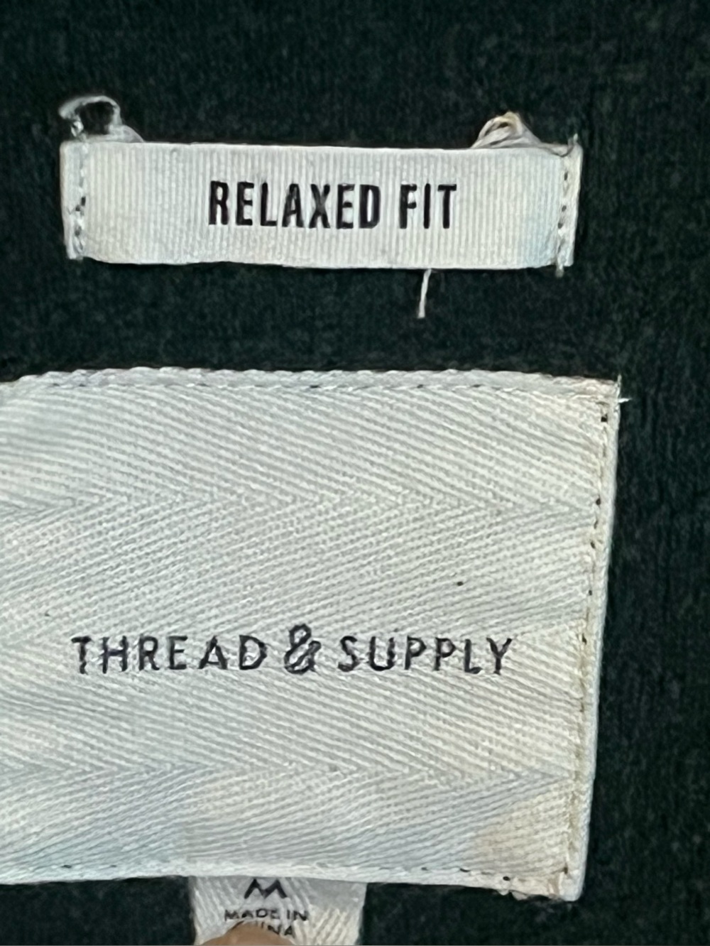 Thread & Supply Relaxed Fit Dark Green Fleece Shacket size M - Picture 2 of 4